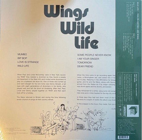 Paul McCartney And Wings – Wild Life (Vinyl) - фото 2