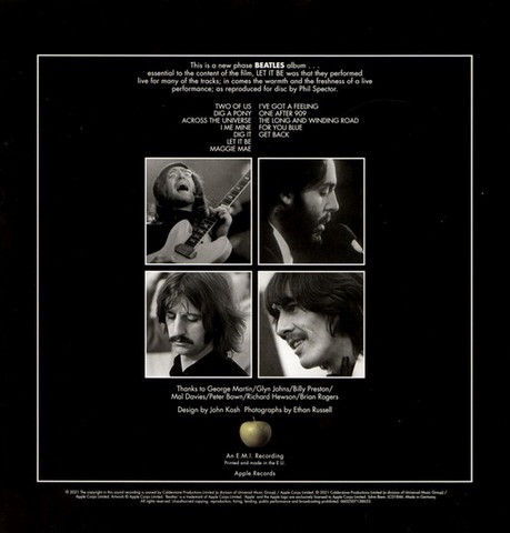 The Beatles – Let It Be (Vinyl, LP, Album, Reissue, Stereo, Remix) - фото 3