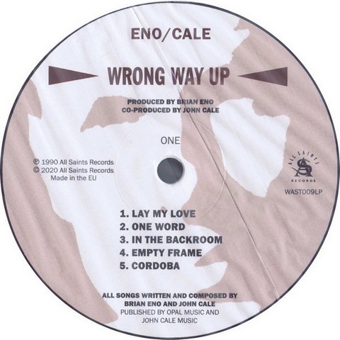 Eno / Cale – Wrong Way Up (Vinyl, LP, Album, Reissue, 30th Anniversary) - фото 3