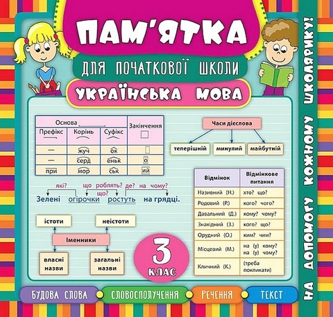 Пам'ятка для початкової школи. Українська мова. 3 клас