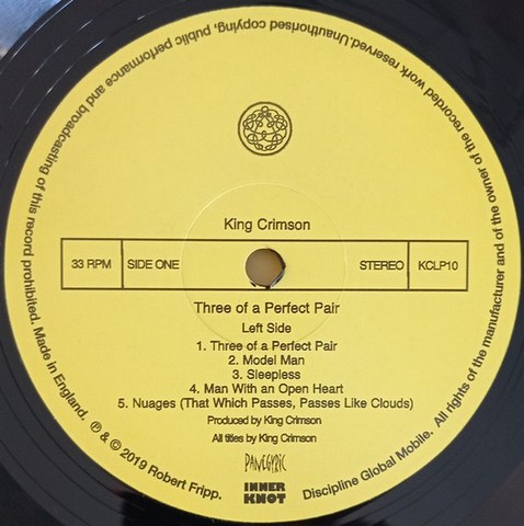 King Crimson – Three Of A Perfect Pair (Vinyl) - фото 3