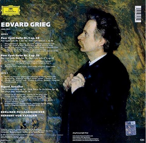 Edvard Grieg - Berliner Philharmoniker • Herbert von Karajan – Peer Gynt-Suiten 1 & 2 • Sigurd Jorsalfar (Vinyl) - фото 2