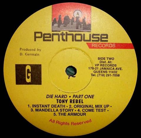 Cutty Ranks / Tony Rebel – Die Hard Pt. 1 (LP , Vinyl) - фото 4