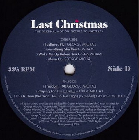 George Michael & Wham! – Last Christmas (The Original Motion Picture Soundtrack) (2LP, Compilation, Gatefold, Vinyl) - фото 13
