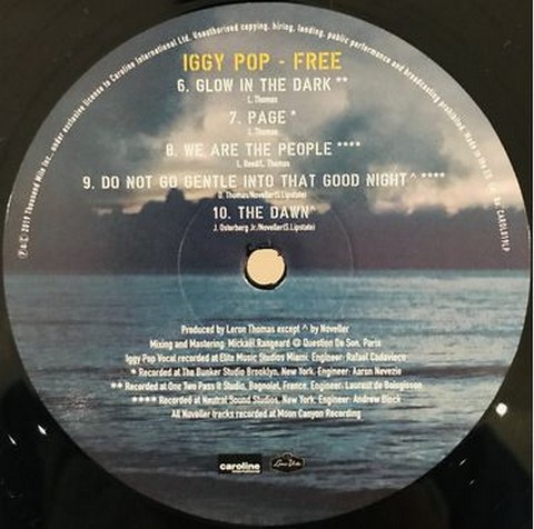 Iggy Pop - Free (LP, Album, Vinyl) - фото 4