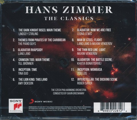 Hans Zimmer – The Classics (CD) - фото 2