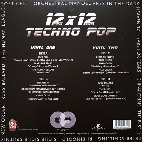 12 Inches X 12 Songs Techno Pop (Vinyl) - фото 2