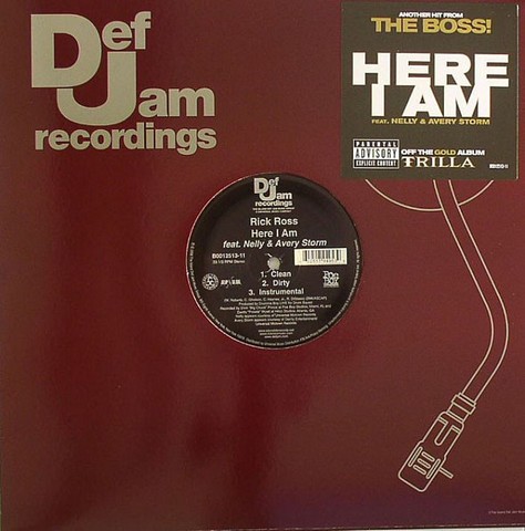 Rick Ross Feat. Nelly & Avery Storm – Here I Am (33 RPM Vinyl) - фото 1