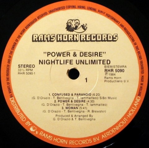 Nightlife Unlimited – Power & Desire (LP, Vinyl) - фото 3