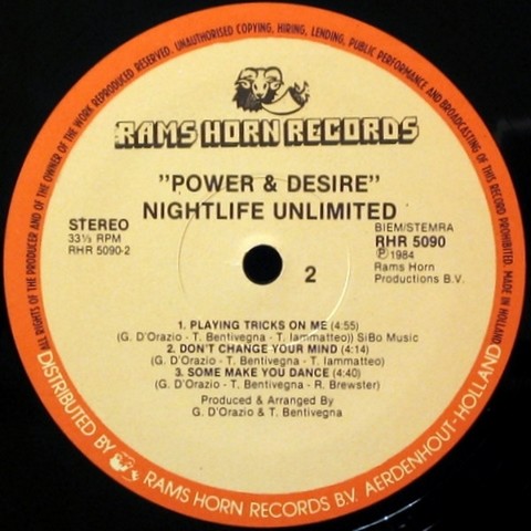 Nightlife Unlimited – Power & Desire (LP, Vinyl) - фото 4