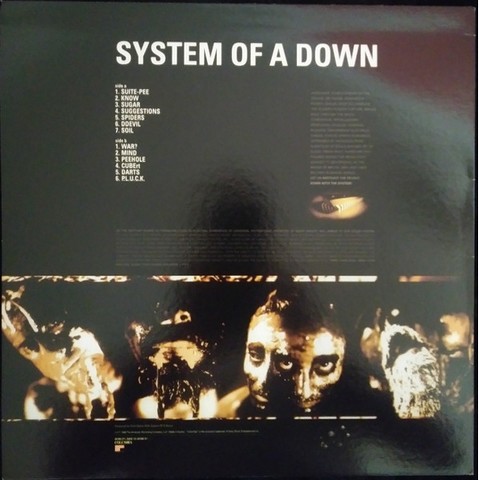 System Of A Down – System Of A Down (LP, Album, Reissue, Blue Vinyl) - фото 2