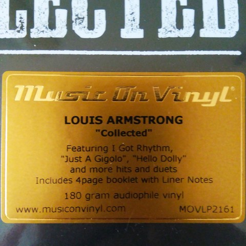 Louis Armstrong – Collected (LP, Compilation, 180g, Vinyl) - фото 3