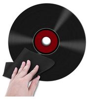 Серветка з мікрофібри для чищення вінілових платівок та CD-дисків