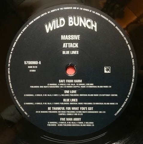Massive Attack -Blue Lines (LP, Album, Reissue, Stereo, 180 gram, Vinyl) - фото 5