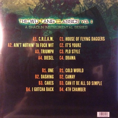 Wu-Tang Clan – The Wu-Tang Classics Vol 1 (A Shaolin Instrumental Series) (Vinyl, LP, Compilation) - фото 2