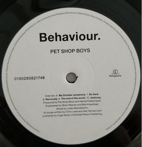 Pet Shop Boys - Behaviour (LP, Album, Reissue, Remastered, 180g, Vinyl) - фото 4