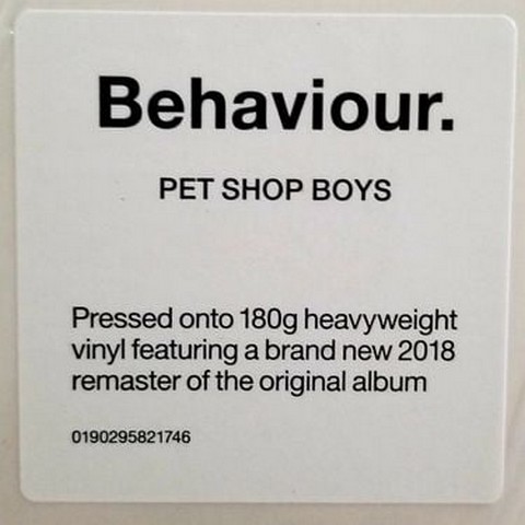 Pet Shop Boys - Behaviour (LP, Album, Reissue, Remastered, 180g, Vinyl) - фото 5