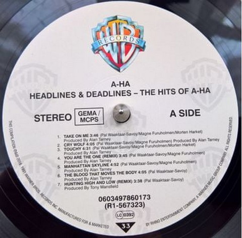 A-Ha - Headlines And Deadlines the hits of A-Ha (LP, Compilation, Reissue, Vinyl) - фото 3