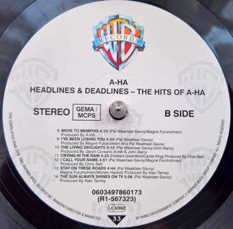 A-Ha - Headlines And Deadlines the hits of A-Ha (LP, Compilation, Reissue, Vinyl) - фото 4