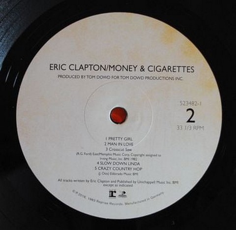 Eric Clapton - Money and Cigarettes (LP, Album, Reissue, Remastered, Vinyl) - фото 6