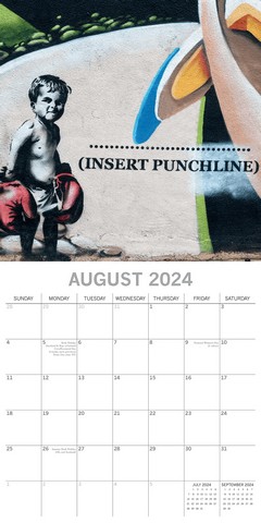 
Календар Banksy 2024 (16 Months Square Wall Calendar, Poster Inside) - фото 2
