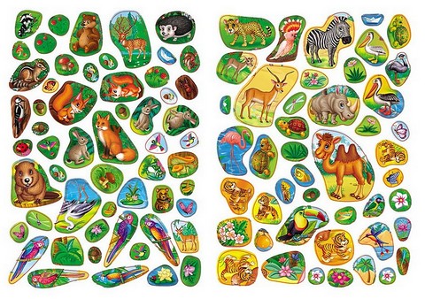 Улюблені тварини (2 листи з наліпками) - фото 2