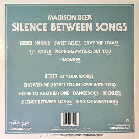 Madison Beer – Silence Between Songs (LP, Album, Vinyl) - фото 2