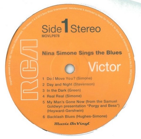 Nina Simone – Nina Simone Sings The Blues (LP, Album, Stereo, Reissue, 180 Gram, Vinyl) - фото 3