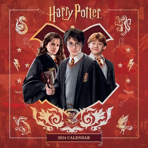 
Календар Harry Potter 2024 Collectors Gift Box Set (Square Wall Calendar, A5 Diary & Pen) - фото 2