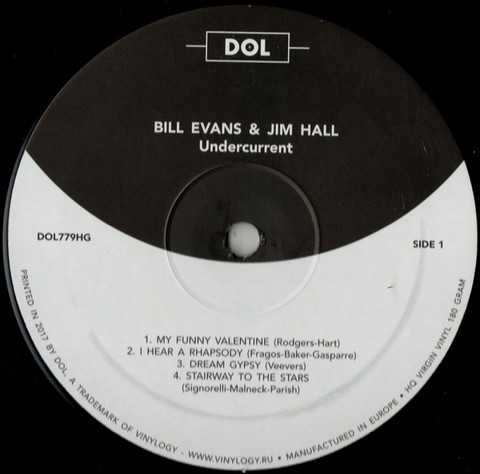 Bill Evans, Jim Hall – Undercurrent (LP, Album, Reissue, 180 Gram, Vinyl) - фото 4