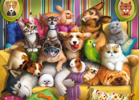Castorland Puzzle 60. Playful Pets / Грайливі домашні тварини - фото 2