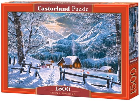 Castorland Puzzle 1500. Snowy Morning / Сніжний ранок - фото 1