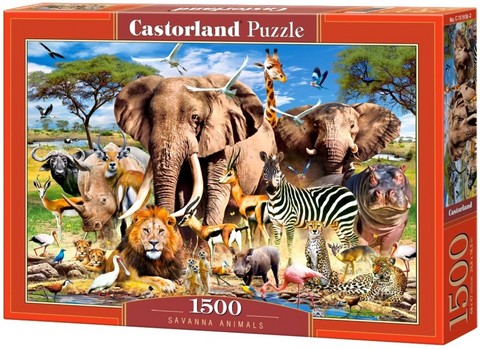 Castorland Puzzle 1500. Savanna Animals / Тварини савани - фото 1