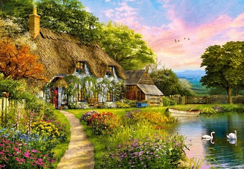 Castorland Puzzle 1500. Countryside Cottage / Сільський котедж - фото 2