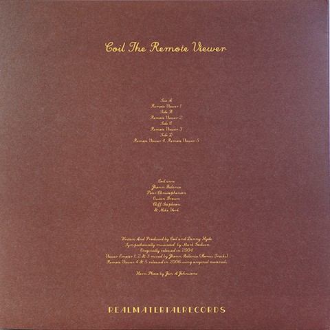 Coil – The Remote Viewer (2LP, Album, Limited Edition, Numbered, Reissue, Colored Vinyl) - фото 2