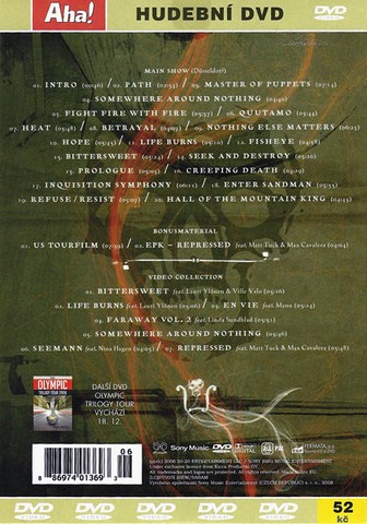 Apocalyptica – The Life Burns Tour (DVD, DVD-Video, PAL, A5 Cardboard Sleeve) - фото 2