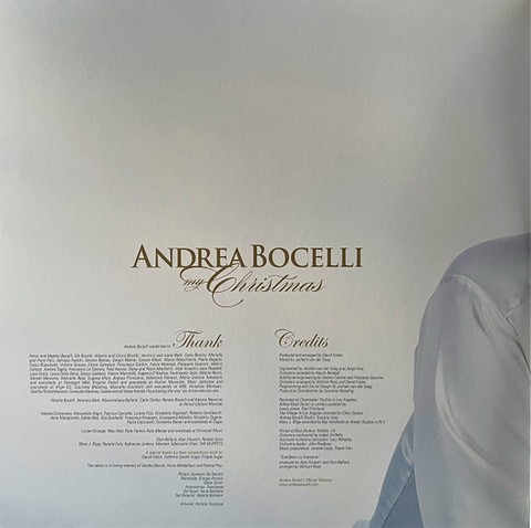 Andrea Bocelli – My Christmas (2LP, Album, Limited Edition, Reissue, White & Gold Vinyl) - фото 2