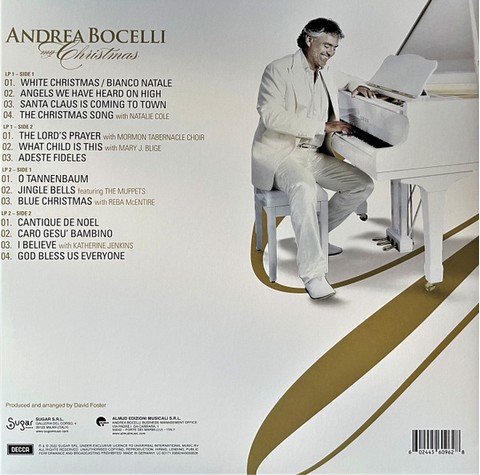 Andrea Bocelli – My Christmas (2LP, Album, Limited Edition, Reissue, White & Gold Vinyl) - фото 4