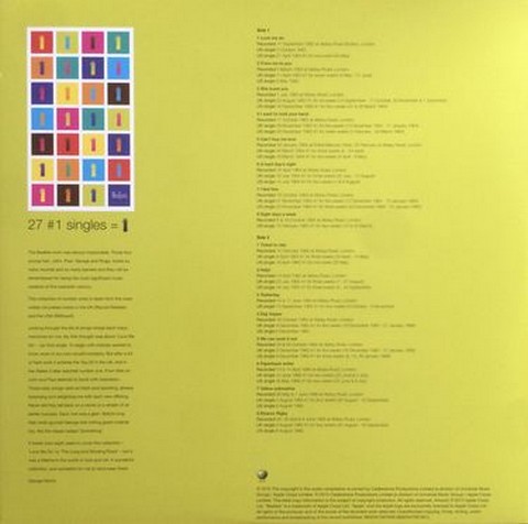 The Beatles – 1 (2LP, Compilation, Misprint, Reissue, Stereo, Mono, 180g, Vinyl) - фото 7