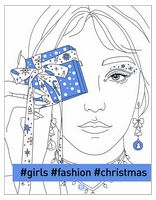 #girls #fashion #christmas - Раскраски