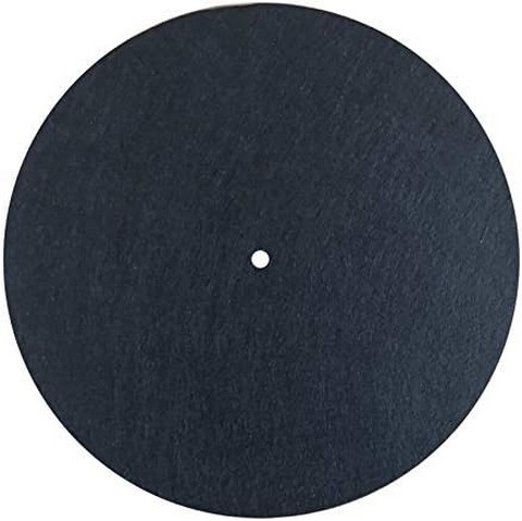 Black Turntable Mat Slipmat Audiophile 12 in Platter Vinyl Record Players Anti-Vibr 77HA - фото 1