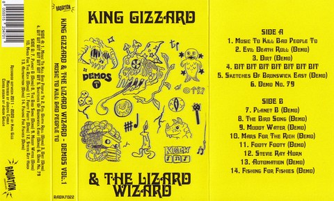 King Gizzard & The Lizard Wizard – Demos Vol. 1. (Music To Kill Bad People To) (MC, Album, Reissue, Cassette) - фото 2
