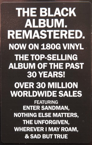Metallica – Metallica (2, LP, Album, Reissue, Remastered, 180 gram, Vinyl) - фото 4