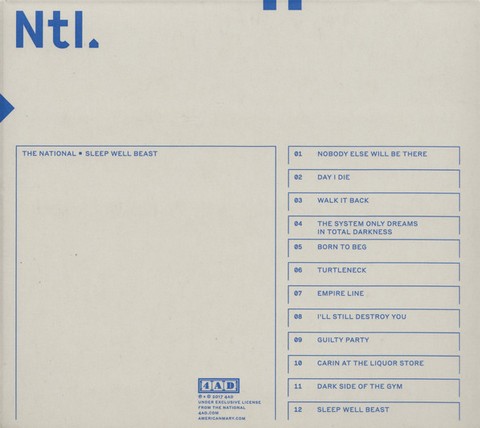 The National – Sleep Well Beast (CD, Album) - фото 4
