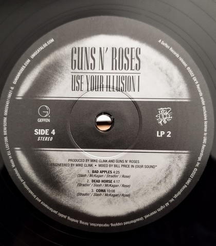 Guns n Roses – Use Your Illusion I (LP, Album, Reissue, Remastered, Stereo, Gatefold, 180 Gr, Vinyl) - фото 2
