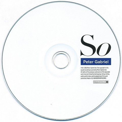 Peter Gabriel – So (CD, Album, Remastered, Stereo) - фото 3