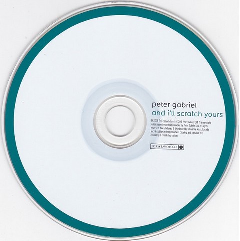 Peter Gabriel – And Ill Scratch Yours (CD, Album) - фото 3