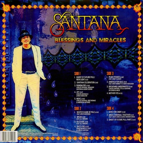 Santana – Blessings And Miracles (2LP, Album, Blue & Yellow Splatter Vinyl) - фото 3
