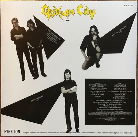 Gotham City – The Unknown (LP, Album, Reissue, Vinyl) - фото 2