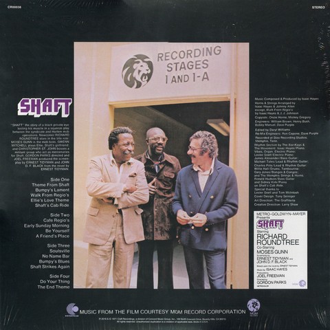 Isaac Hayes – Shaft (2LP, Album, Reissue, Remastered, 180 grams, Vinyl) - фото 2